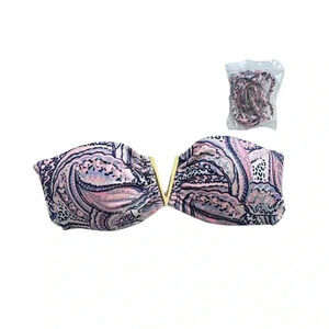 Victoria Secret Swimwear Pink Purple Bombshell Removable Straps, Swim Bikini Top